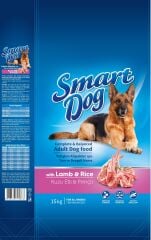 SMART DOG KUZU ETLİ YETİŞKİN KOPEK MAMASİ 15 KG