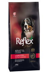 Reflex Plus Kuzu Etli Ve Pirinçli Çok Büyük Irk Yetişkin Köpek Maması 18 KG