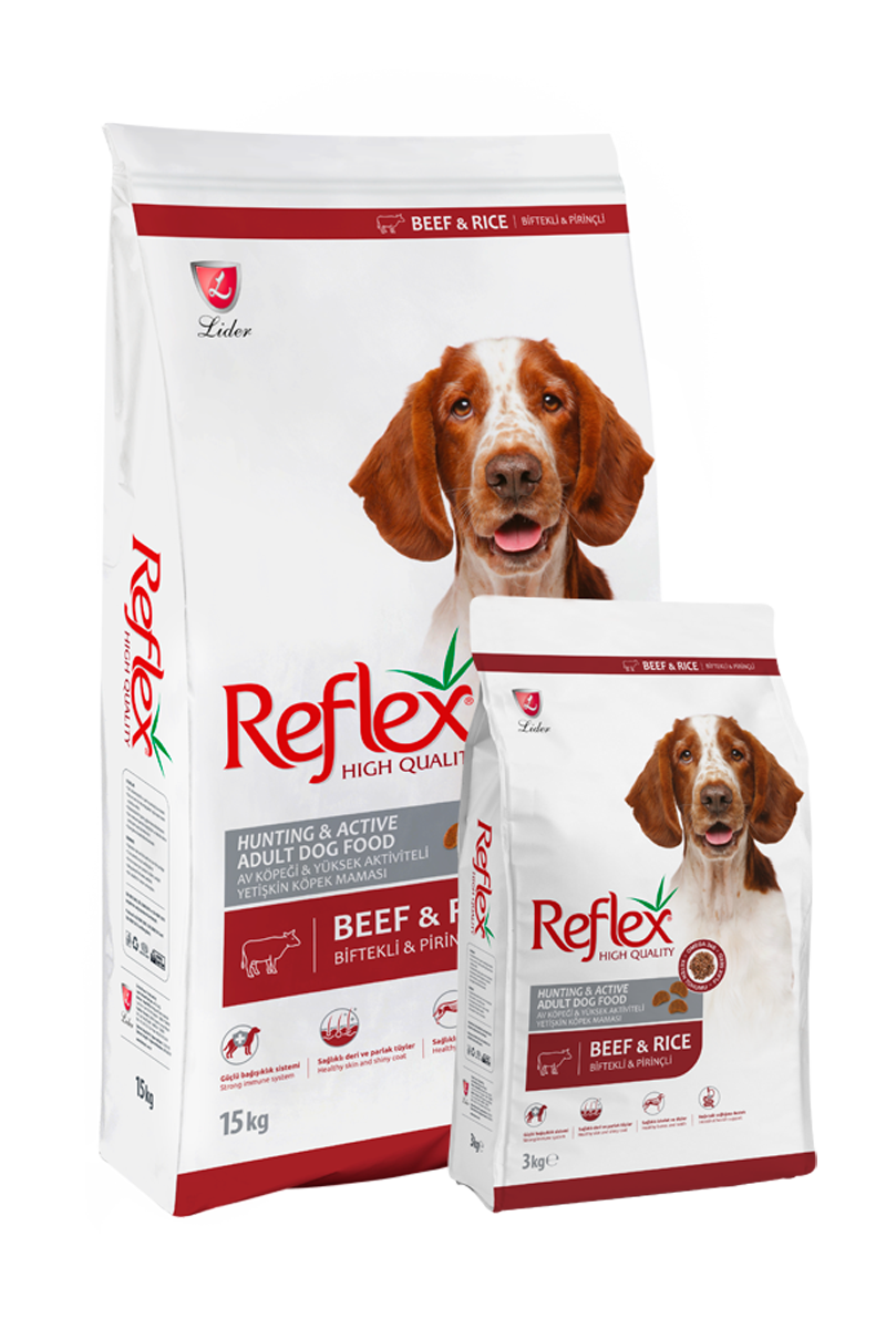 Reflex High Energy Biftekli Ve Pirinçli Yetişkin Köpek Maması 15 Kg