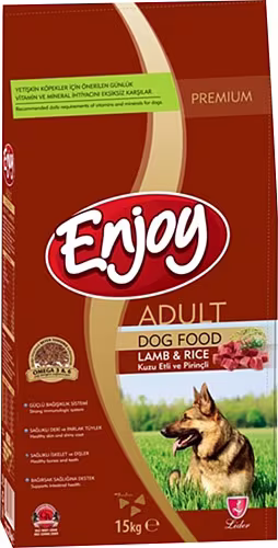 ENJOY KUZU ETLİ YETİŞKİN KÖPEK MAMASI 15 KG