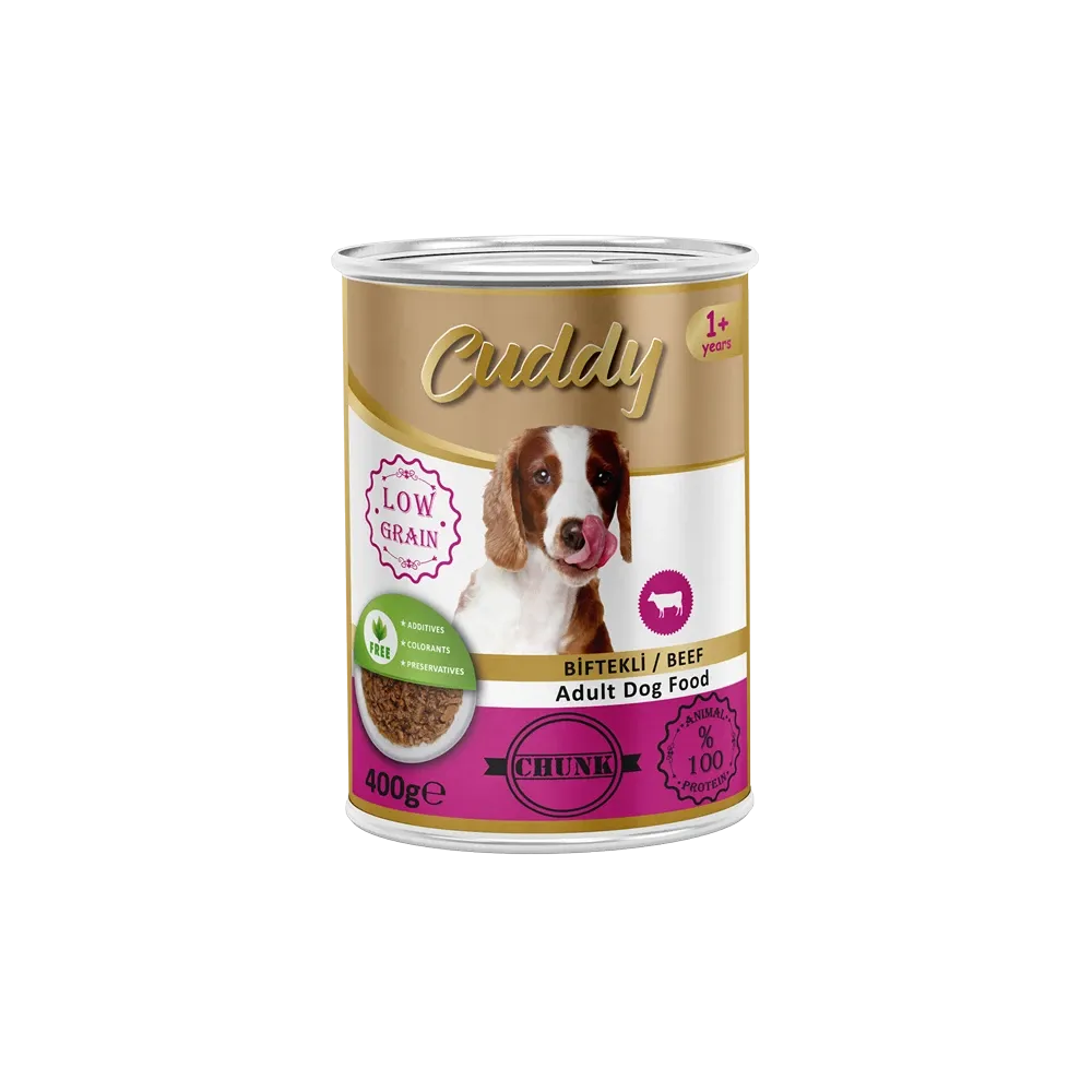 Cuddy Jöleli Yetişkin Köpek Maması Biftekli 400 Gr 12 li